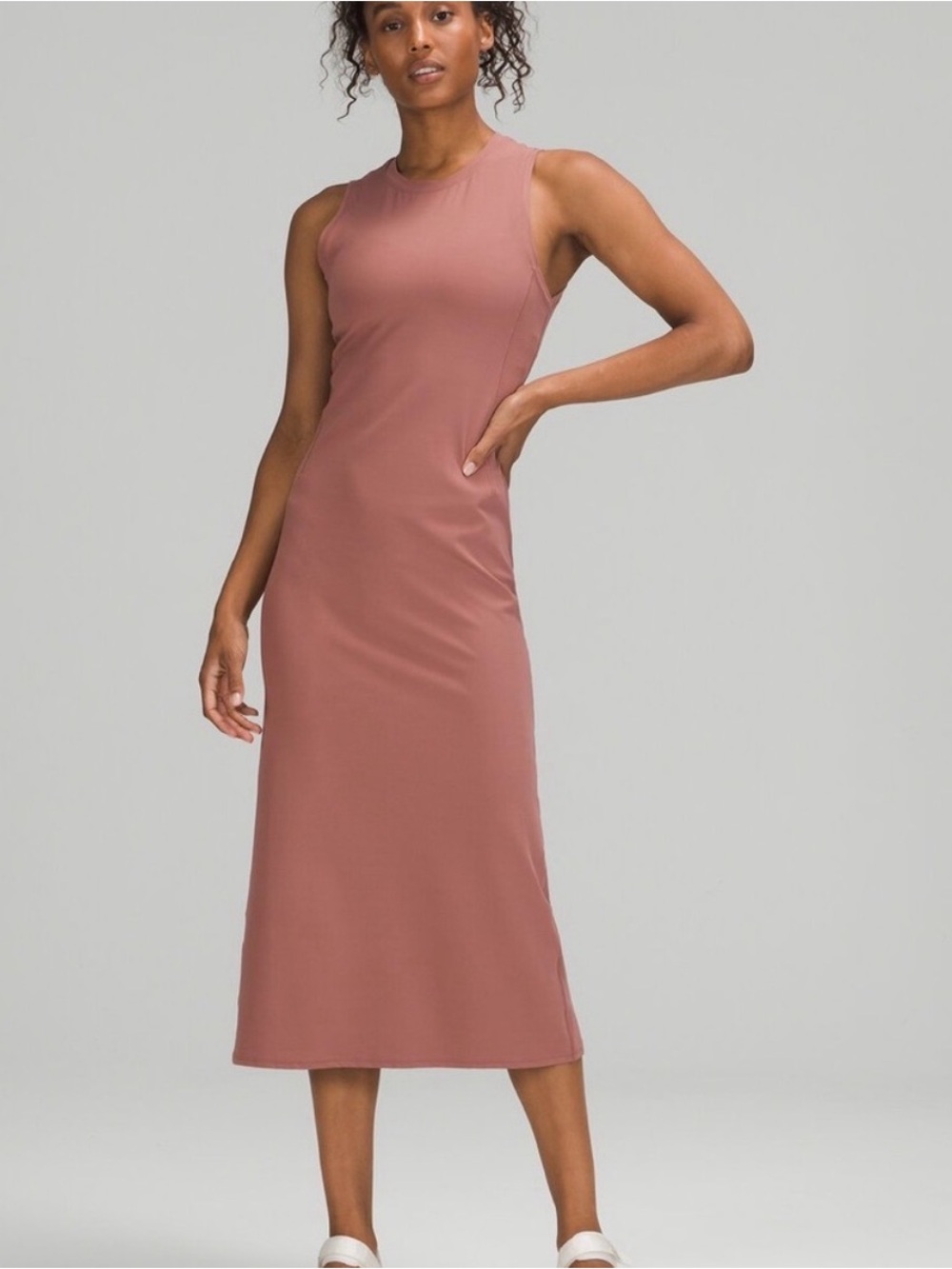 Lululemon Get Going Mauve Midi Dress
